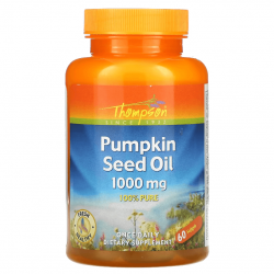 Pumpkin Seed Oil, Thompson, 1000 мг, 60 капсул
