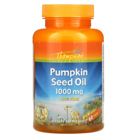 Pumpkin Seed Oil, Thompson, 1000 мг, 60 капсул