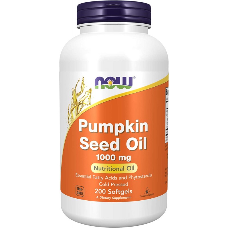 Pumpkin Seed Oil, Now Foods, 1000 мг, 200 капсул