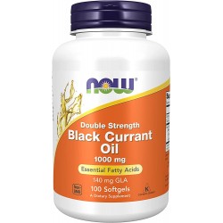 Black Currant Oil, Now Foods, 1000 мг, 100 капсул