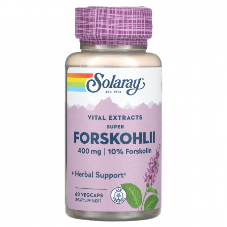 Super Forskohlii, Solaray, 400 мг, 60 капсул