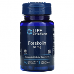 Forskolin, Life Extencion, 10 мг, 60 капсул