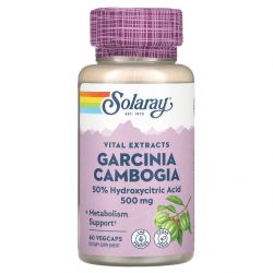 Garcinia Cambogia, Solaray, 500 мг, 60 капсул