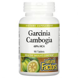 Garcinia Camogia, Natural Factors, 750 мг, 90 таблеток