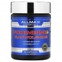 Yohimbine HCL, Allmax, 3 мг, 60 капсул