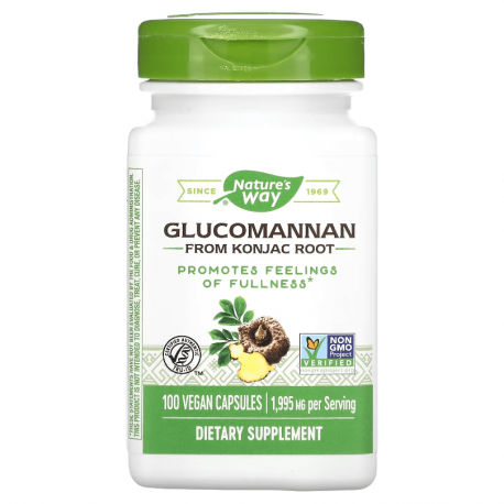 Glucomannan, Nature's Way, 665 мг, 100 капсул