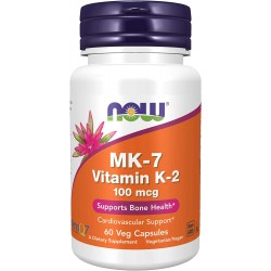 MK-7 Vitamin K-2, Now Foods, 100 мкг, 60 капсул