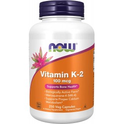 Vitamin K-2, Now Foods, 250 мкг, 100 капсул