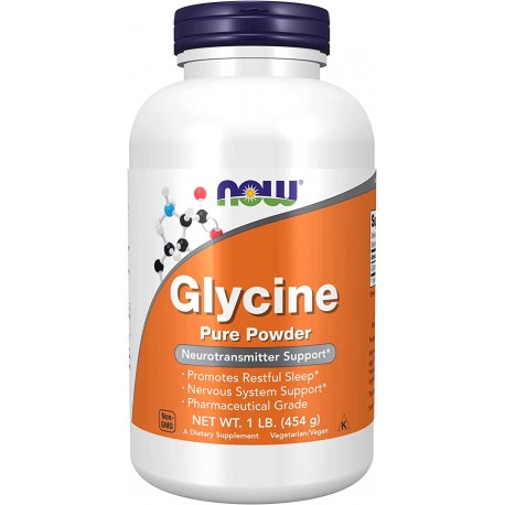 Glycine, Now Foods, 454 г