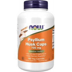 Psyllium Husk Caps, Now Foods, 700 мг, 180 капсул