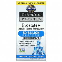 Garden of Life, Dr. Formulated Probiotics, Prostate+, 60 капсул