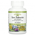 Saw Palmetto with Lycopene, Natural Factors, 60 капсул
