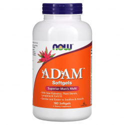 Adam, Now Foods, 180 мягк. капсул