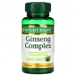 Ginseng Complex, Nature's Bounty, 75 капсул
