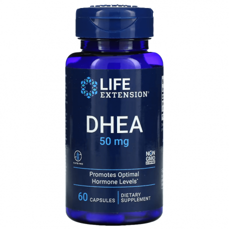 DHEA, Life Extension, 50 мг, 60 капсул