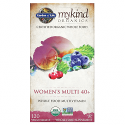 Women's Multi 40+, Garden of Life, MyKind Organics, 120 вег. таблеток