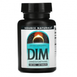DIM, Source Naturals, 100 мг, 60 таблеток