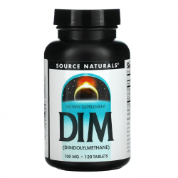 DIM, Source Naturals, 100 мг, 120 таблеток