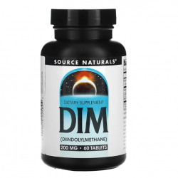 DIM, Source Naturals, 200 мг, 120 таблеток