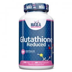 Glutathione Reduced, Haya Labs, 250 мг, 60 вег. капсул