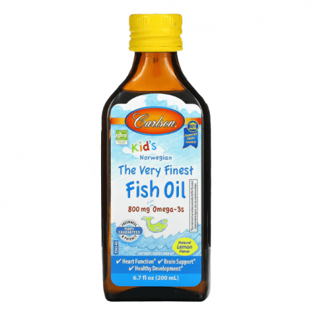 Carlson, Kid's Norwegian, The Very Finest Fish Oil, 800 мг, 200 мл