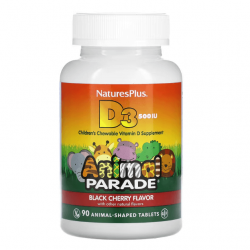 NaturesPlu, Animal Parade, Vitamin D3, 90 таблеток