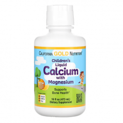 California Gold Nutrition, Children's Liquid Calcium, 473 мл