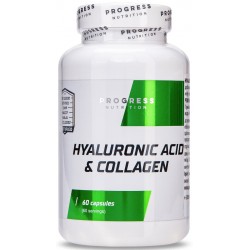 Hyaluronic Acid & Сollagen, Progress Nutrition, 90 капсул