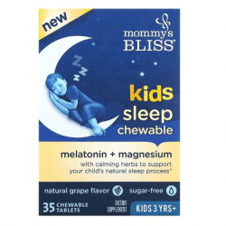 Mommy's Bliss, Kids Sleep Chewable, 35 жевательных таблеток