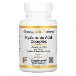 California Gold Nutrition, Hyaluronic Acid Complex, 60 вег. капсул