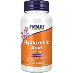 Hyaluronic Acid, Now Foods, 50 мг, 60 вег. капсул