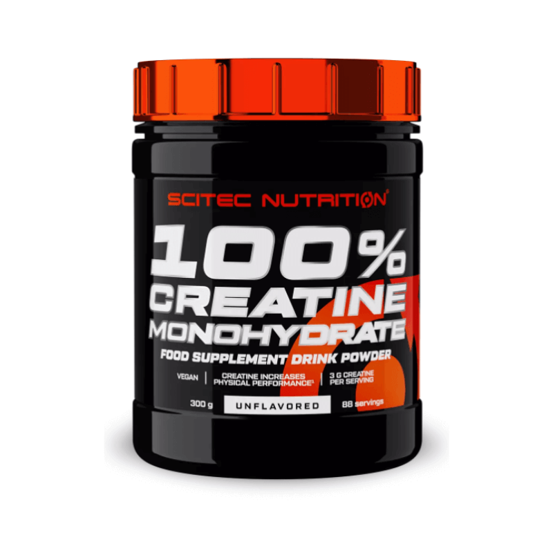 100% Creatine Monohydrate, Scitec Nutrition, 300 грамм