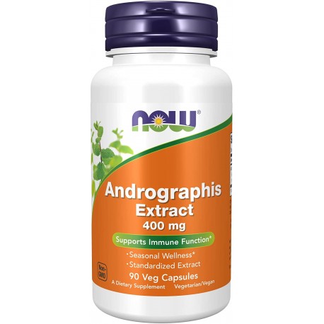 Andrographis Extract, Now Foods, 400 мг, 90 вег. капсул (сроки 05/23)