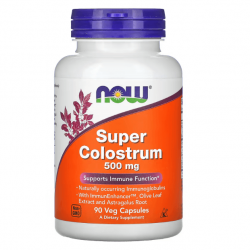 Super Colostrum, Now Foods, 500 мг, 90 вег. капсул