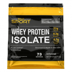 Whey Protein Isolate, California Gold Nutrition, 2.27 кг