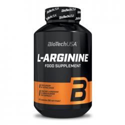 L-Arginine, BiotechUSA, 90 капсул