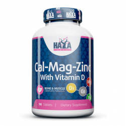 Cal-Mag-Zinc, with vitamin D, Haya Labs, 90 таблеток