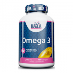 Omega 3, Haya Labs, 1000 мг, 100 капсул