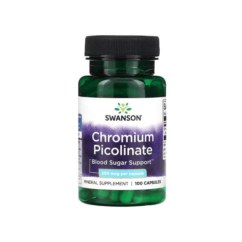 Chromium Picolinate, Swanson, 200 мкг, 100 капсул