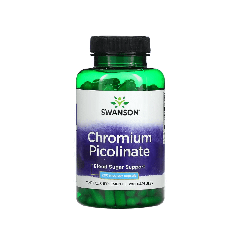 Chromium Picolinate, Swanson, 200 мкг, 200 капсул