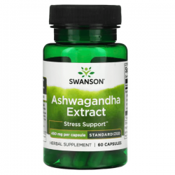 Ashwagandha Extract, Swanson, 450 мг, 60 капсул