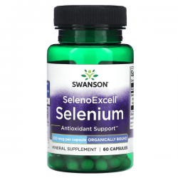 Selenium, SelenoExcell, Swanson, 200 мкг, 60 капсул