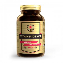Vitamin D3+K2, Immune Labs, 120 капсул
