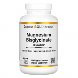 Magnesium Bisglycinate, California Gold Nutrition, 240 капсул