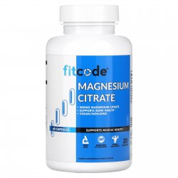 Magnesium Citrate, Fitcode, 200 мг, 60 капсул