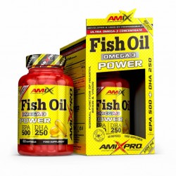 Omega 3, Fish Oil, Amix, 1000 мг, 75%, 60 капсул