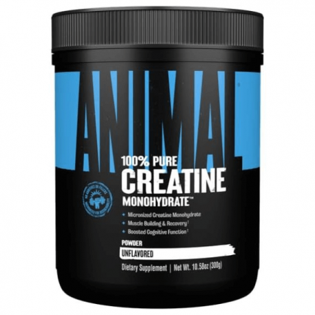 100% Pure Creatine Monohydrate, Animal, 300 г