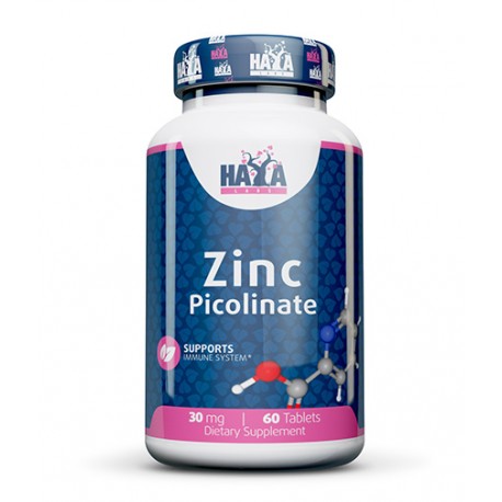 Zinc Picolinate, Haya Labs, 30 мг, 60 таблеток