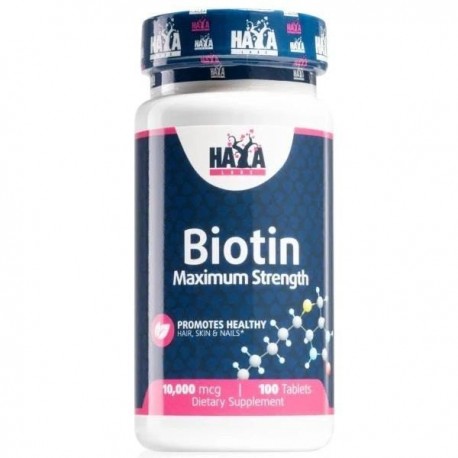 Biotin, Haya Labs, 10.000 мкг, 100 таблеток