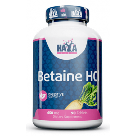 Betaine HCL, Haya Labs, 650 мг, 90 таблеток